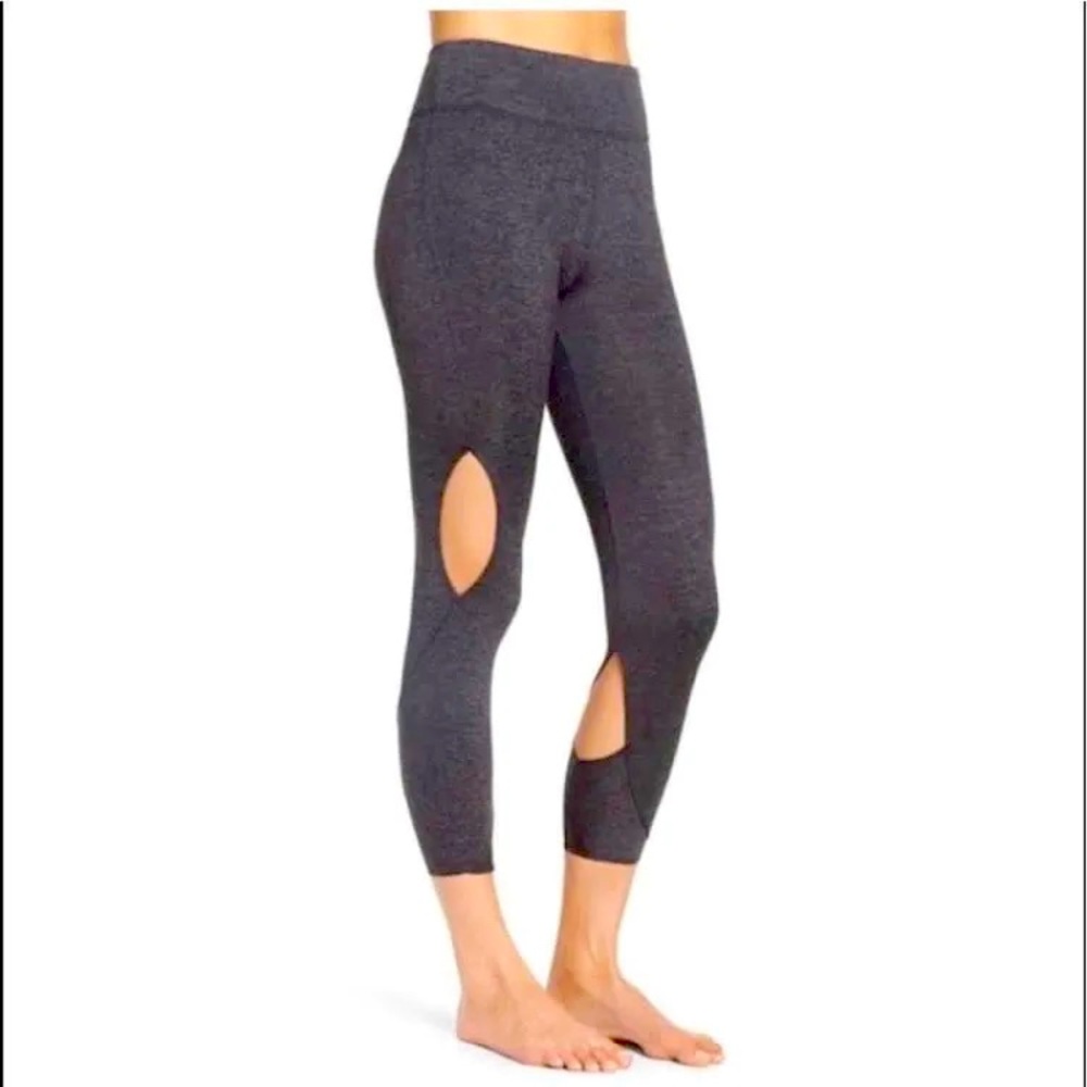 Free People Movement Gray Cutout Leggings